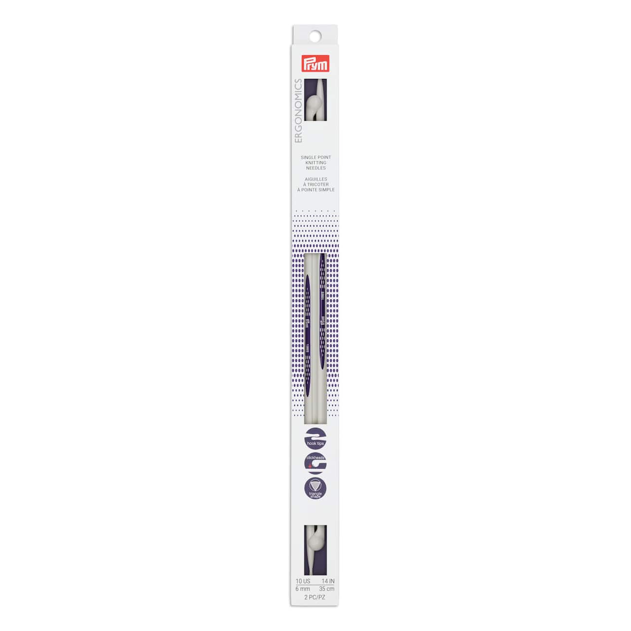 Prym Ergonomics Single Point Knitting Needles